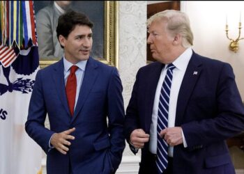 Trump y Trudeau. Foto: CFJC.