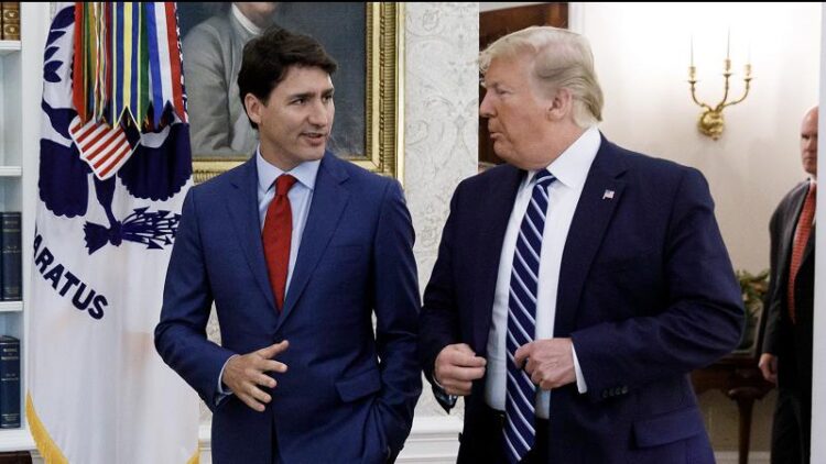 Trump y Trudeau. Foto: CFJC.