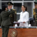 La presidenta de México, Claudia Sheinbaum, participa en la conmemoración del Día del Ejército Mexicano. Foto: Miguel Sierra / EFE.