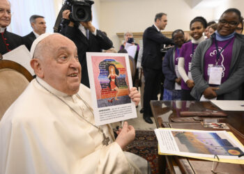 Francisco el viernes 7 de febrero de este año, en el Vaticano. Foto: Simone Risoluti/EFE.