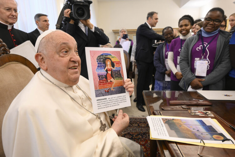 Francisco el viernes 7 de febrero de este año, en el Vaticano. Foto: Simone Risoluti/EFE.