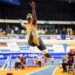 Lester Lescay durante la competencia masculina de salto de longitud en el Campeonato Europeo de pista cubierta en Apeldoorn, Países Bajos. Foto: Robin van Lonkhuijsen/EFE/EPA.