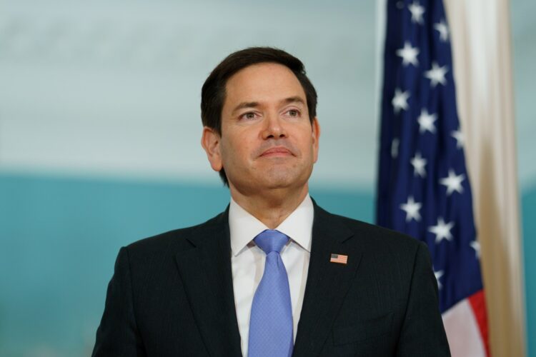 El secretario de Estado, Marco Rubio, en el Departamento de Estado el 18 de marzo de 2025. Foto: EFE/EPA/WILL OLIVER.