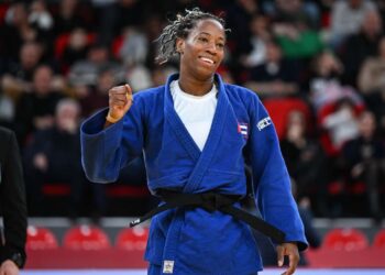 La judoca cubana Maylín del Toro, bronce en el Grand Slam de judo de Tiflis, Georgia. Foto: Tamara Kulumbegashvili / Federación Internacional de Judo.