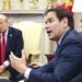 El secretario de Estado Marco Rubio, durante un encuentro en la Casa Blanca junto al presidente Donald Trump y otros funcionarios de su Gobierno. Foto: JIM LO SCALZO / POOL / EFE / EPA.