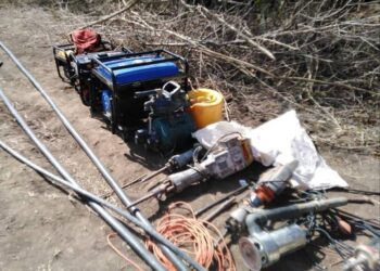 Equipos sustraídos a ocho detenidos en Las Tunas por practicar la minería ilegal. Foto: Facebook/ Gobierno de Las Tunas.