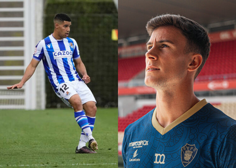 Alex Carbonell (izquierda) y Jorge Aguirre son dos futbolistas nacidos en Europa de ascendencia cubana que podrían representar a la selección caribeña en el futuro. Foto: Befunky.
