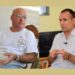 Opositores cubanos Félix Navarro (i) y José Daniel Ferrer. Fotos: Alejandro Ernesto y Ernesto Mastrascusa. Fotomontaje de EFE.