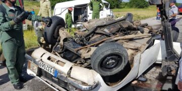 Imagen de archivo de accidente de tránsito en Cuba. Foto: Telecubanacán / Archivo.