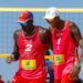 Los cubanos Noslen Díaz y Jorge Luis Alayo, principal dupla cubana de voleibol de playa. Foto: Calixto N. Llanes / Jit / Archivo.