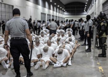 El Centro de Confinamiento del Terrorismo, en El Salvador. Foto: EFE.