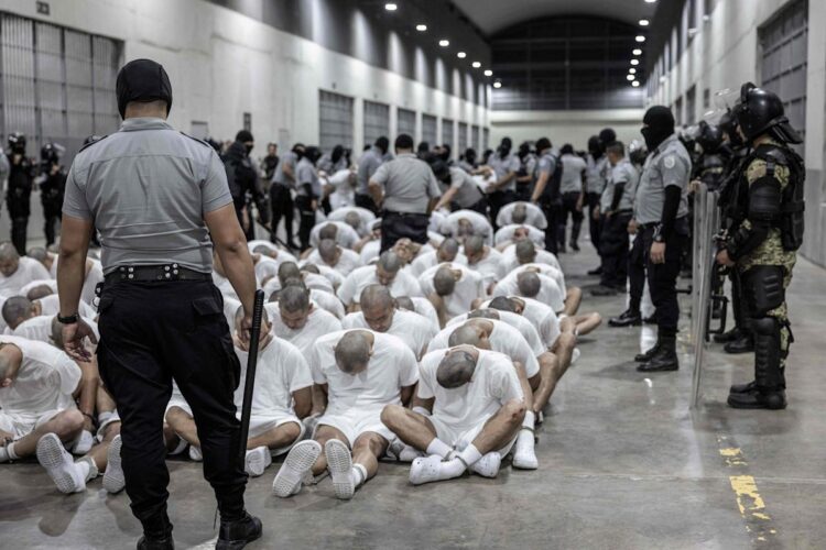 El Centro de Confinamiento del Terrorismo, en El Salvador. Foto: EFE.