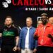 William Scull (derecha) y Saúl "Canelo" Álvarez durante la última rueda de prensa previa a su pelea para unificar los títulos de las 168 libras. Foto: AGON SPORTS.