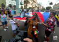 Desfile de la comunidad LGTBIQ+ de Cuba contra la homofobia y la transfobia, en La Habana, el 10 de mayo de 2025. Foto: Otmaro Rodríguez.