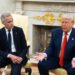 El presidente Donald Trump recibe en la Casa Blanca al primer ministro de Canadá, Mark Carney, el 6 de mayo de 2025. Foto: Francis Chung / EFE / EPA / POOL / Archivo.