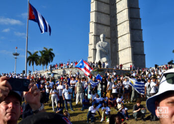 Desfile del Primero de Mayo en la Plaza de La Revolución. Foto: Otmaro Rodríguez
