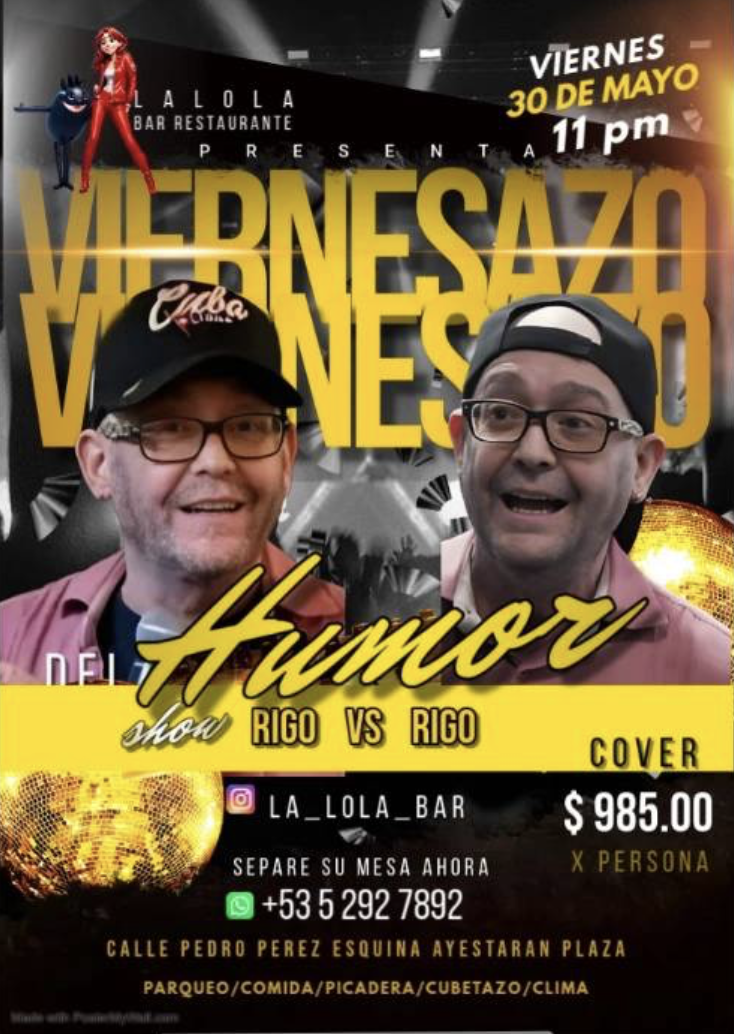 Rigoberto Ferrera en bar La Lola
