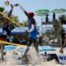 Díaz y Alayo en la primera fase del Circuito Norceca de Voleibol de Playa 2025, en Varadero. Foto: Ricardo López Hevia.