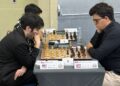 Luis Ernesto Quesada (der) en partida contra Brandon Jacobson. Foto: FIDE América.