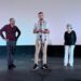 El realizador Daniel Montero (izq.), el estudiante palestino de Medicina Murid Abukhater y la médica investigadora Teresita Rodríguez Obaya en el cine Acapulco, luego de la proyección de los documentales. Foto: Cubacine/FB.