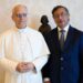 León XIV y Petro, este lunes. Foto: vaticannews.va