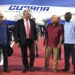 El presidente cubano Miguel Díaz-Canel (2-i) a su llegada a La Habana tras su reciente visita a Rusia. Foto: @PresidenciaCuba / X.