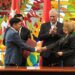 Firma de un acuerdo entre entidades de Cuba y Vietnam para la creación de una empresa mixta en el sector biofarmacéutico. Foto: @PresidenciaCuba / X.