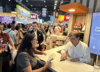 Javier Cercas en la Feria del Libro de Buenos Aires (mayo de 2025). Foto: LEZ.