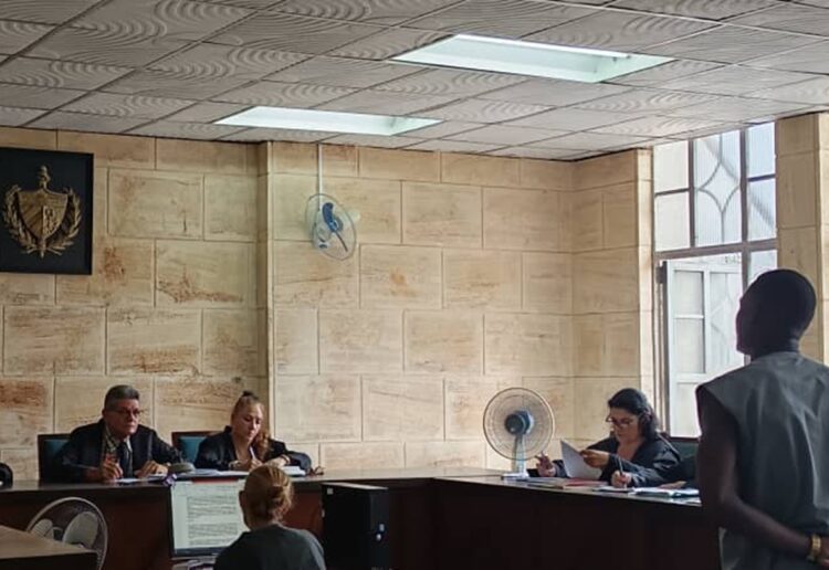 Juicio en La Habana por tráfico de drogas. Foto: @minint_cuba / X.