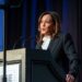 Kamala Harris la noche de este miércoles 30 de abril. Foto: @EmergeAmerica