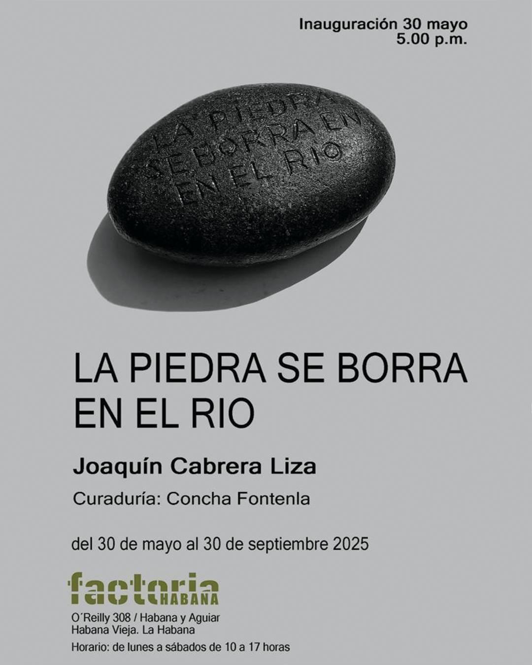 la piedra se borra en el río
