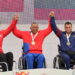 Leonardo Díaz (centro) se impuso en el lanzamiento del disco del Gran Prix de Paratletismo de Cali 2025. Foto: www.caligrandprixwpa.com