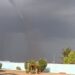 Tornado en las inmediaciones del Aeropuerto Internacional José Martí, en La Habana, el 26 de mayo de 2025. Foto: Tomada de las redes sociales.