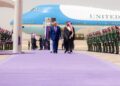 Trump fue recibido por el príncipe heredero Mohammed bin Salman. Foto: @KSAmofaEN