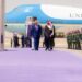 Trump fue recibido por el príncipe heredero Mohammed bin Salman. Foto: @KSAmofaEN