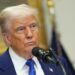 Trump durante una conferencia de prensa en la Sala Roosevelt de la Casa Blanca, el 12 de mayo de 2025. Foto: CHRIS KLEPONIS/EFE/EPA/ POOL.