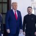 Los presidentes Donald Trump (i), de Estados Unidos, y Volódimir Zelenski, de Ucrania, en la Casa Blanca en Washington, el 28 de febrero de 2025. Foto: Shawn Thew/ EFE / EPA / Archivo.