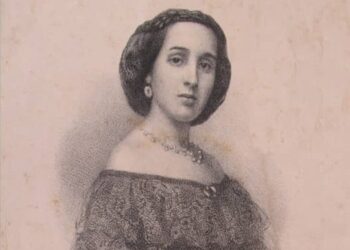 El conocido retrato litográfico realizado por Francisco Cisneros capta la belleza natural y juvenil de Luisa Pérez de Zambrana. Aunque no fue fechado se ha ubicado en la etapa de 1865-1866. Foto: Fototeca de la Biblioteca Nacional “José Martí”.