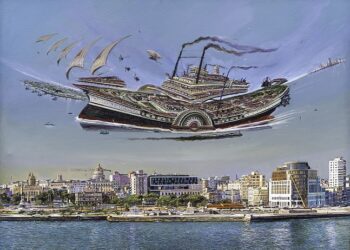 “House of the Rising Sun”, 2024. Óleo sobre lienzo,  200 x 150 cm.