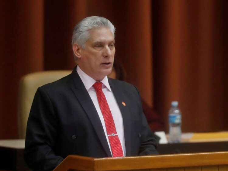El presidente cubano Miguel Díaz-Canel. Foto: Minrex.