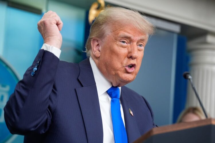 El presidente Donald Trump en la Casa Blanca, el viernes 27 de junio de 2025. Foto: Yuri Gripas / EFE / EPA / POOL.