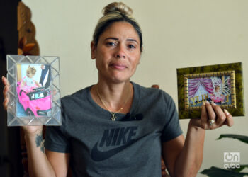 Heydi Sánchez madre cubana fue deportada a Cuba desde Estados Unidos y separada de su hija de poco más de un año. Foto: Otmaro Rodríguez.