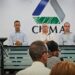 Directivos durante la conferencia de prensa para explicar la normativa. Foto: @citmacuba