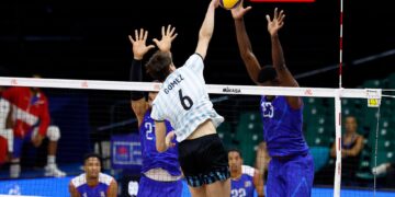 Los dirigidos por Jesús Cruz pelearon hasta el último aliento. Foto: FIVB