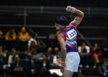 Con su bronce en la lid panamericana, Diorges Escobar se ratificó como la principal figura de la gimnasia artística de Cuba. Foto: Unión Panamericana de Gimnasia / Facebook.