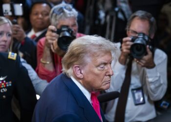 Trump en la Sala Este de la Casa Blanca, el 26 de junio de 2025. Foto: JIM LO SCALZO/EFE/EPA.