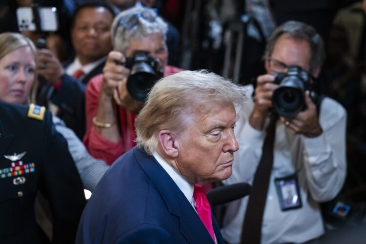 Trump en la Sala Este de la Casa Blanca, el 26 de junio de 2025. Foto: JIM LO SCALZO/EFE/EPA.
