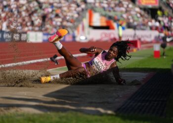 La estelar triplista cubana Leyanis Pérez se impuso en la Liga del Diamante de Oslo con salto de 14,72 metros. Foto: Tomada del perfil de Facebook de Jit.