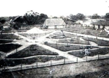 La Plaza de Morón, denominada Weyler a fines del siglo XIX., sitio muy vinculado a los festejos tradicionales. Foto: Archivo personal de Bárbaro Martínez Hortelano.