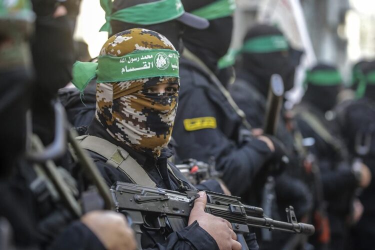 Combatientes de Hamás. Foto:  EFE/EPA/MOHAMMED SABER